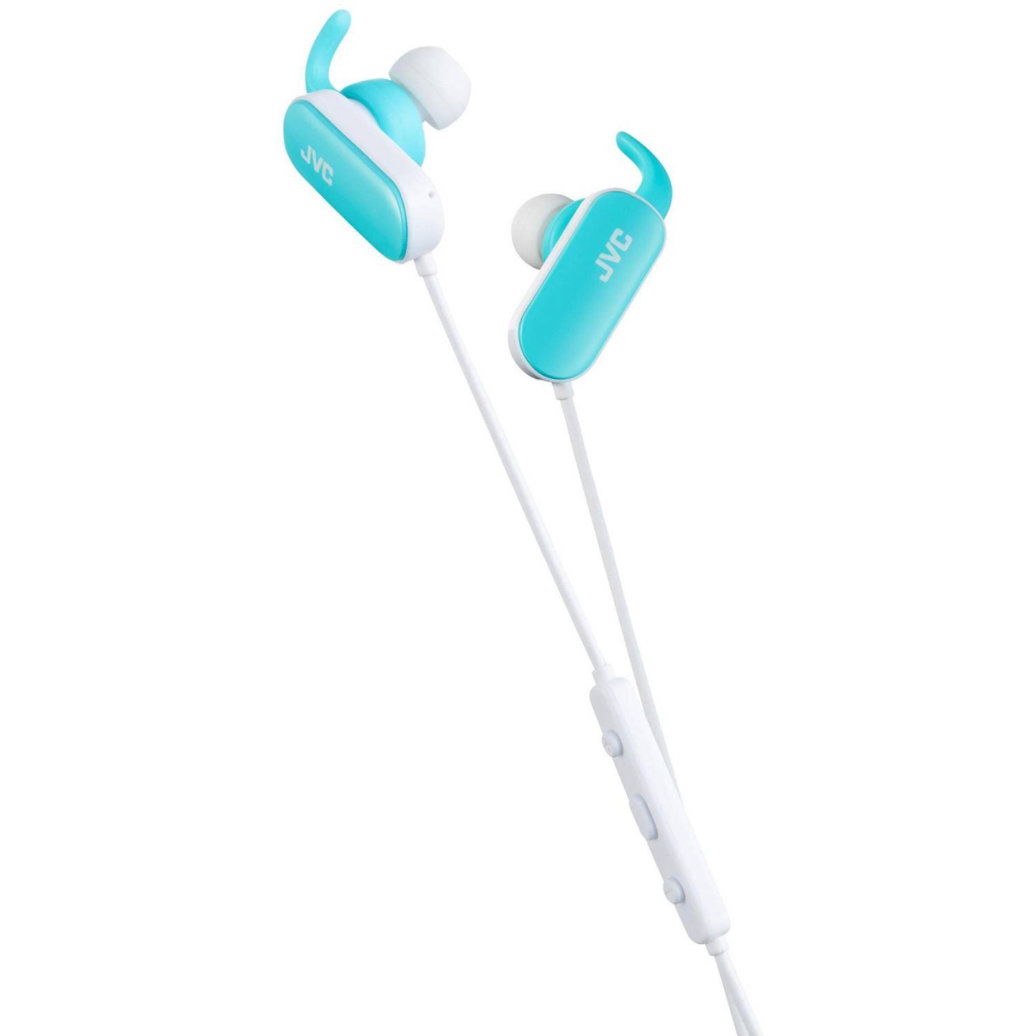 JVC Auricolari in-ear JVC Sport EBT5 con aggancio wireless azzurro